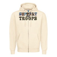 Sandshell armed forces day support our troops Zipper Hoodie - Artiststas