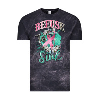 Cloud Black refuse to sink cancer Vintage Tee - CowGirlArtShop