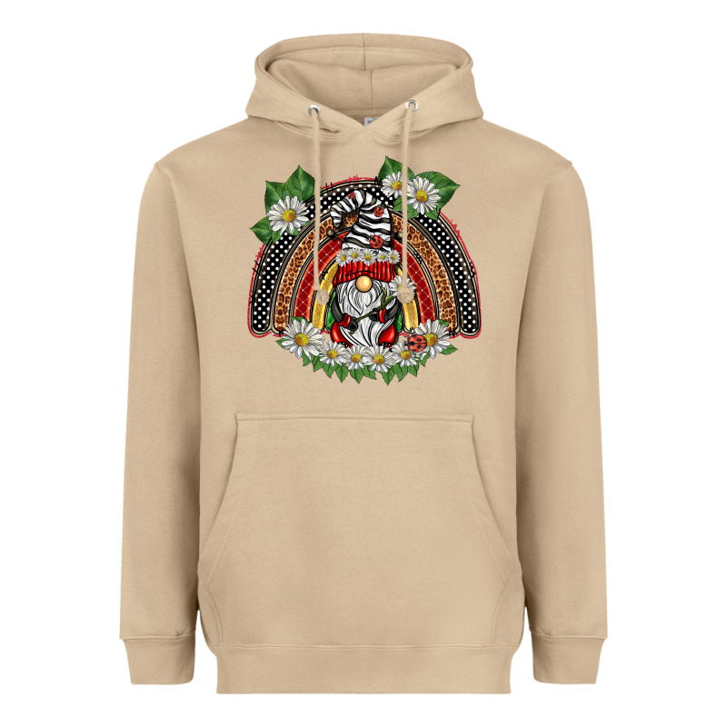 Ladybuy Gnomies Rainbow Heavyweight Hoodie by BarkalooDesign | Teevron