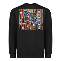 Black Western Reel Cool Dad American Heavyweight Sweatshirt - LillyAllenDesigns