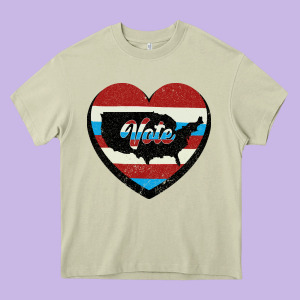 Vote Heavy Core Tee Designed By Bettercallsaul