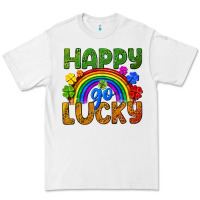 White Happy go lucky LGBTQ+ Premium Tee - NancyCooperArtShop