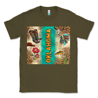 Army Green Oklahoma Classic Tee - TumblerDesignByShophia