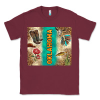 Burgundy Oklahoma Classic Tee - TumblerDesignByShophia