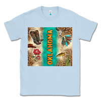Dusty Blue Oklahoma Classic Tee - TumblerDesignByShophia