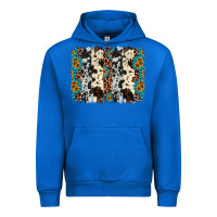 Cobalt cowhide leopard gemstone brushstroke Urban Hoodie - AdoDesignShop