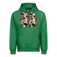Emerald cowhide leopard gemstone brushstroke Urban Hoodie - AdoDesignShop