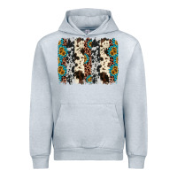 Heather Grey cowhide leopard gemstone brushstroke Urban Hoodie - AdoDesignShop