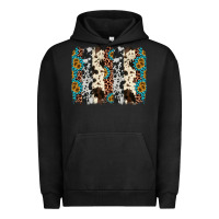 Pigment Black cowhide leopard gemstone brushstroke Urban Hoodie - AdoDesignShop