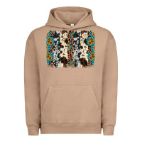 Pigment Burro cowhide leopard gemstone brushstroke Urban Hoodie - AdoDesignShop