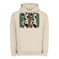 Pigment French Oak cowhide leopard gemstone brushstroke Urban Hoodie - AdoDesignShop