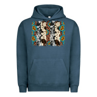 Pigment Midnight Navy cowhide leopard gemstone brushstroke Urban Hoodie - AdoDesignShop