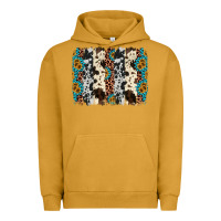 Pigment Peanut Butter cowhide leopard gemstone brushstroke Urban Hoodie - AdoDesignShop