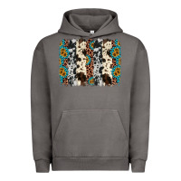Pigment Tornado cowhide leopard gemstone brushstroke Urban Hoodie - AdoDesignShop