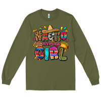 Army Green Nacho average girl Long Sleeve Tee - FaDigitalArtStudio