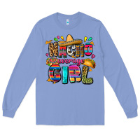 Colony Blue Nacho average girl Long Sleeve Tee - FaDigitalArtStudio