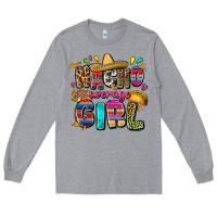 Heather Grey Nacho average girl Long Sleeve Tee - FaDigitalArtStudio