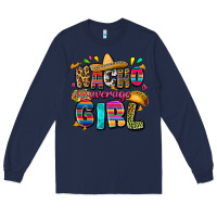 Navy Nacho average girl Long Sleeve Tee - FaDigitalArtStudio