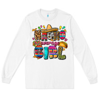 White Nacho average girl Long Sleeve Tee - FaDigitalArtStudio