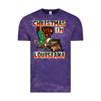 Cloud Purple christmas in louisiana Vintage Tee - CowGirlArtShop