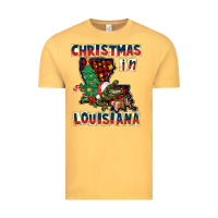 Vintage Mustard christmas in louisiana Vintage Tee - CowGirlArtShop
