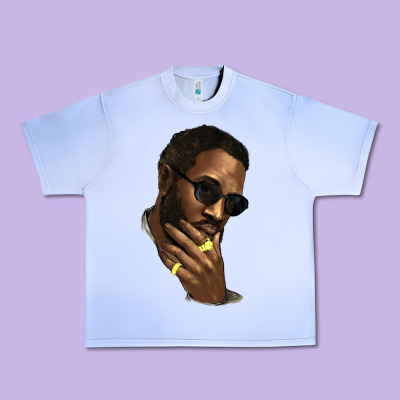 Black Man Urban Heavy Tee Designed By Howdyjamesfarm