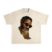 Sandshell Black man Urban Heavy Tee - HowdyJamesFarm