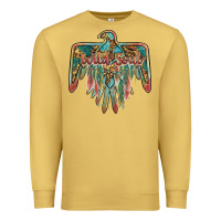 Antique Gold wild soul thunderbird Premium Sweatshirt - BarkalooDesign