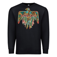 Black wild soul thunderbird Premium Sweatshirt - BarkalooDesign