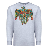 Heather Grey wild soul thunderbird Premium Sweatshirt - BarkalooDesign