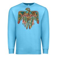 Ocean Blue wild soul thunderbird Premium Sweatshirt - BarkalooDesign