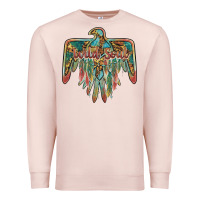 Pale Pink wild soul thunderbird Premium Sweatshirt - BarkalooDesign