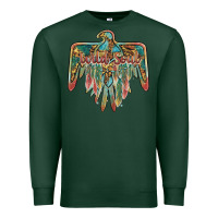 Sports Green wild soul thunderbird Premium Sweatshirt - BarkalooDesign
