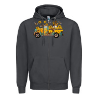 Smoke western bee gnomes truck sunflowers honeycomb beehive honey turquoise Zipper Hoodie - Artiststas