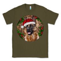 Army Green German Shepherd Christmas Classic Tee - RanaPortraitStore