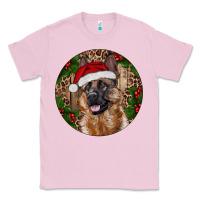 Bubblegum Pink German Shepherd Christmas Classic Tee - RanaPortraitStore