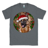 Charcoal Heather German Shepherd Christmas Classic Tee - RanaPortraitStore