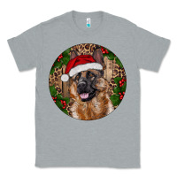 Heather Grey German Shepherd Christmas Classic Tee - RanaPortraitStore