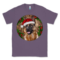 Lavender German Shepherd Christmas Classic Tee - RanaPortraitStore