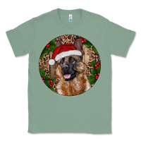 Sage German Shepherd Christmas Classic Tee - RanaPortraitStore