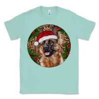 Seafoam German Shepherd Christmas Classic Tee - RanaPortraitStore