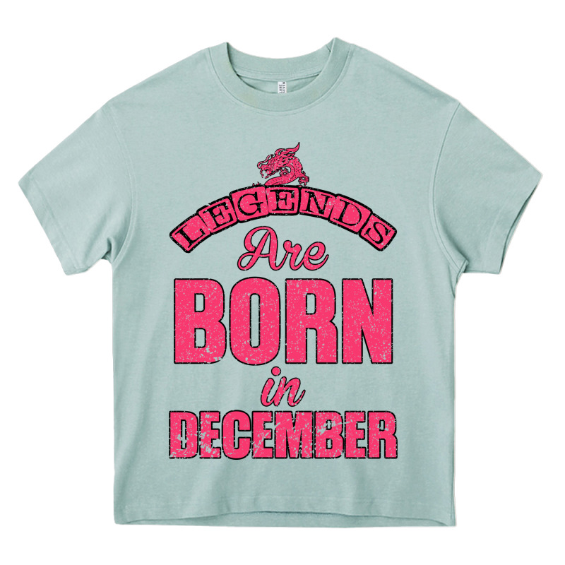 Legends Are Born İn December Heavy Core Tee by Bettercallsaul | Teevron