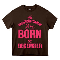 Chocolate Brown LEGENDS ARE BORN İN DECEMBER Heavy Core Tee - Bettercallsaul