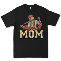 Black Baseball Mom Premium Tee - NancyCooperArtShop
