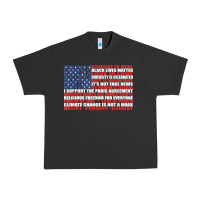 Pigment Black political protest american flag   stand united t shirt Urban Heavy Tee - longCreatives