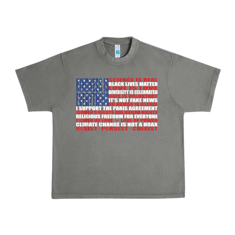 Political Protest American Flag   Stand United T Shirt Urban Heavy Tee by longCreatives | Teevron