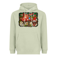 Matcha welcome ladybug gnome background Heavyweight Hoodie - BarkalooDesign