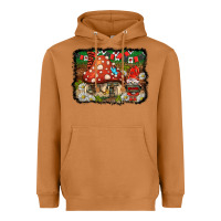 Meerkat welcome ladybug gnome background Heavyweight Hoodie - BarkalooDesign