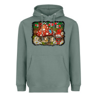 Sage welcome ladybug gnome background Heavyweight Hoodie - BarkalooDesign