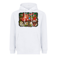 White welcome ladybug gnome background Heavyweight Hoodie - BarkalooDesign